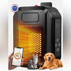 PETNF Dog House Heater with Thermostat & WiFi App Control 68-104Â°F Adjustable